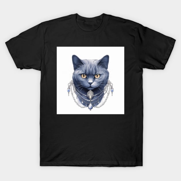Luxury British Shorthair T-Shirt by Enchanted Reverie